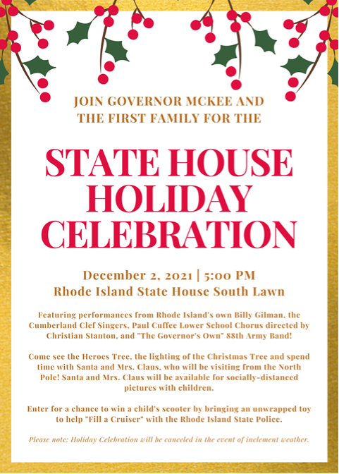 2021 State House Holiday Celebration and Tree Lighting | Historical ...