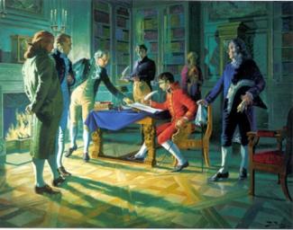 painting of Louisiana Purchase