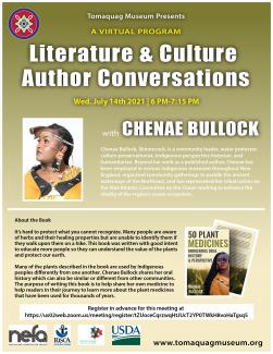 Indigenous woman Chenae Bullock flyer