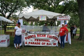 Puerto Rican Subcommittee tent