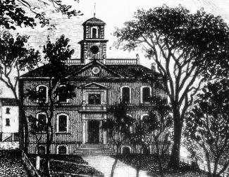 View of the Old State House, ca. 1840s