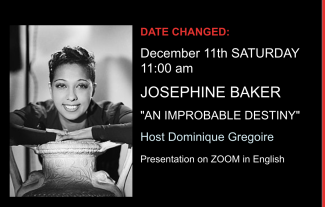 Josephine Baker Presentation photo and flyer