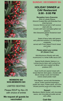 Alliance Francaise de Providence Holiday Party Flyer