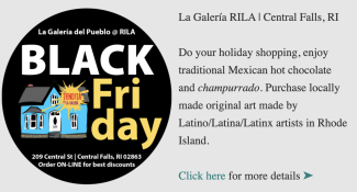 RI Latino Arts Black Friday flyer