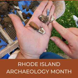 Rhode Island Archaeology Month 2022 square