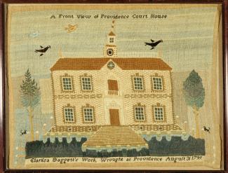 needlepoint of Old State House