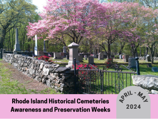 RI Cemetery Weeks 2024 banner