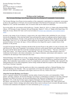 Sowams Heritage News Release 3-1-24