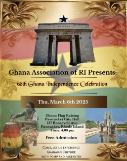 Ghana flag raising