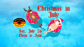 Christmas in July Santa and Reindeer